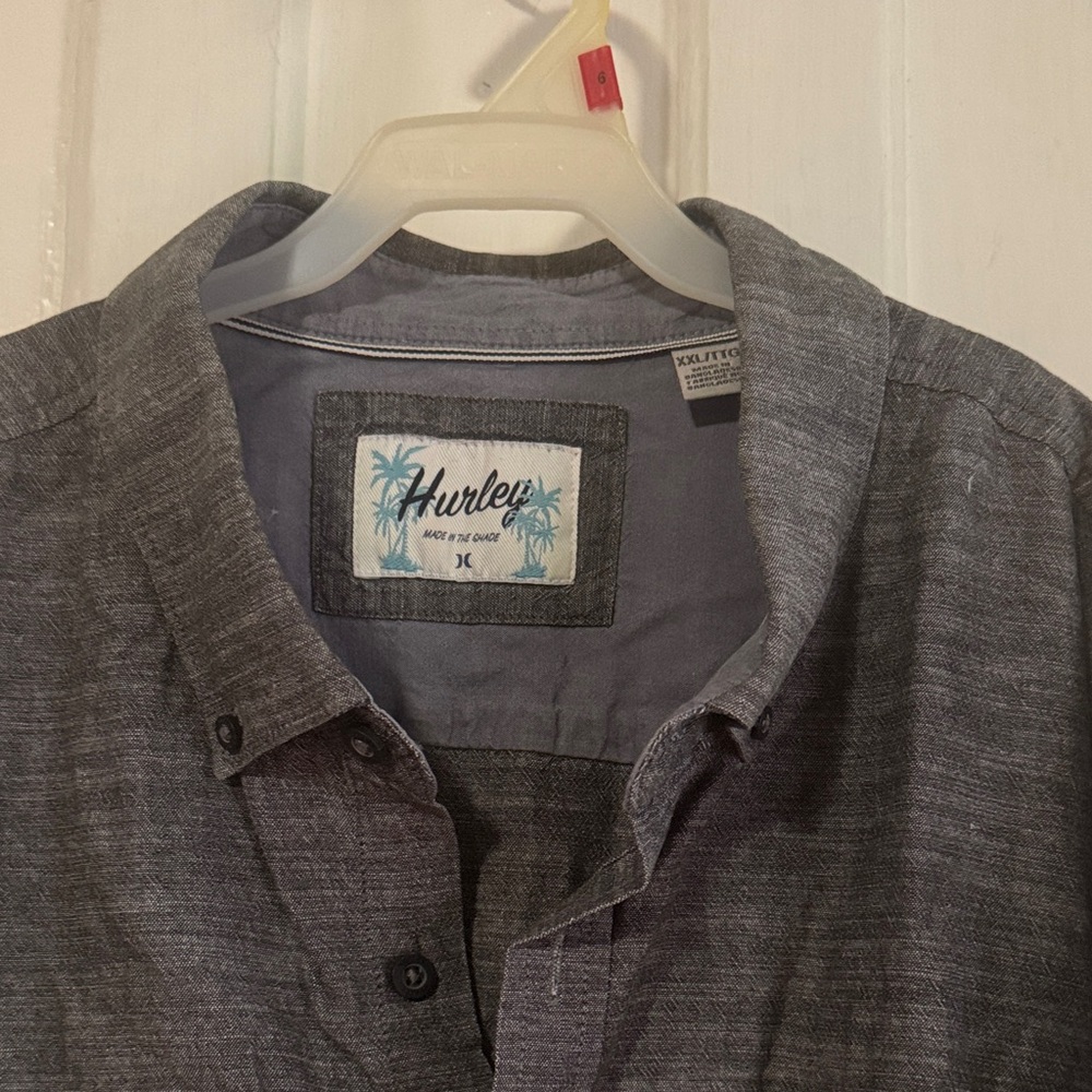 Hurley Charcoal Button-Up Shirt